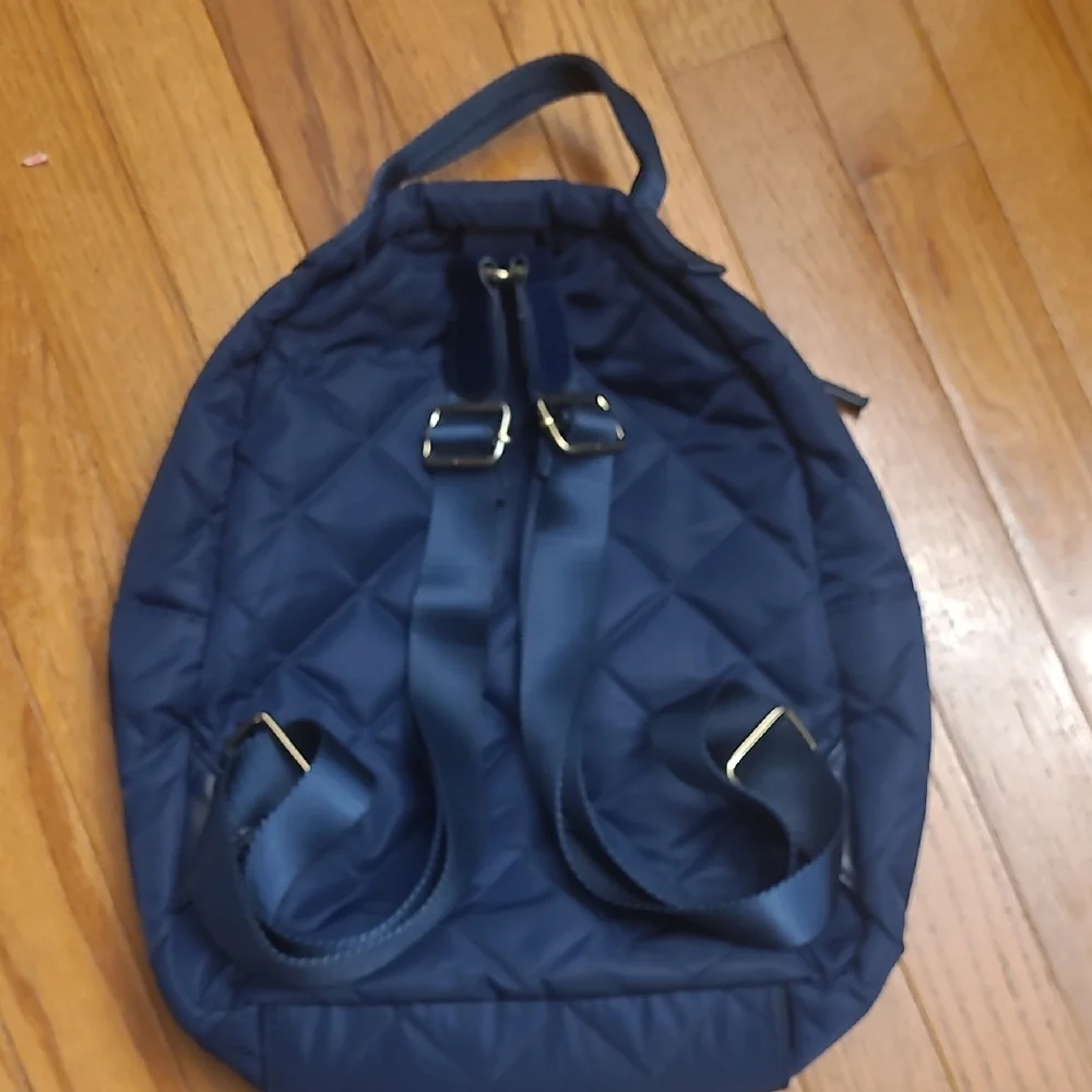 Tommy Hilfiger Quilted Backpack in Navy and Red
